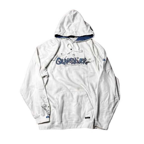 Vintage 90s Quiksilver Surf Hoodie Large - Picture 1 of 7